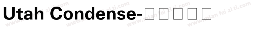 Utah Condense字体转换